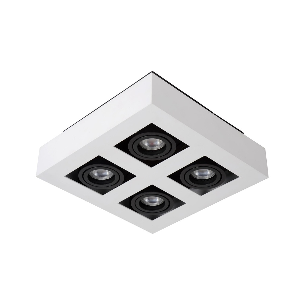 Lucide PlafondspotXirax 4 x 5W wit - 09119/21/31